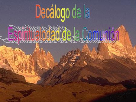 Espiritualodad de la Comunión