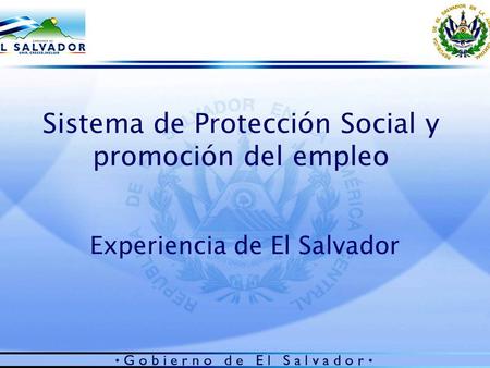 Sistema de Protección Social y promoción del empleo