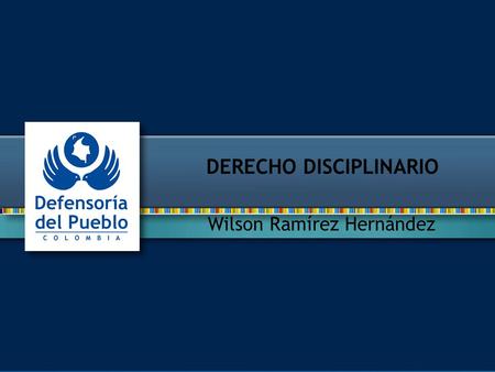 DERECHO DISCIPLINARIO