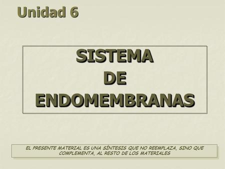 SISTEMA DE ENDOMEMBRANAS