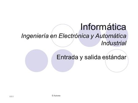 Informática Ingeniería en Electrónica y Automática Industrial