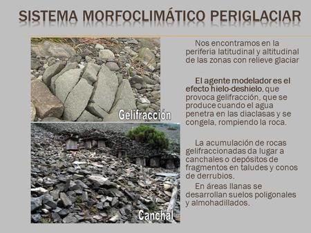 Sistema morfoclimático periglaciar
