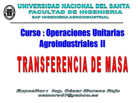 UNIVERSIDAD NACIONAL DEL SANTA FACULTAD DE INGENIERIA