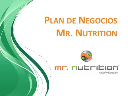 Plan de Negocios Mr. Nutrition