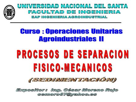 UNIVERSIDAD NACIONAL DEL SANTA FACULTAD DE INGENIERIA