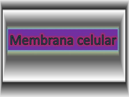 Membrana celular.