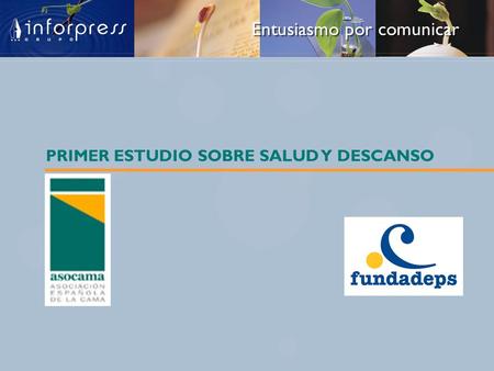 PRIMER ESTUDIO SOBRE SALUD Y DESCANSO