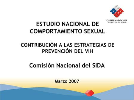 Comisión Nacional del SIDA Marzo 2007