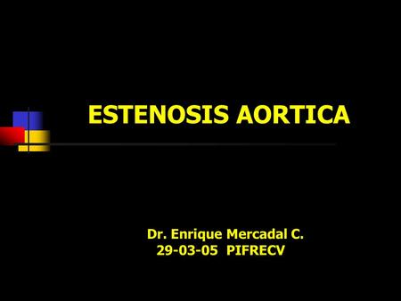Dr. Enrique Mercadal C PIFRECV