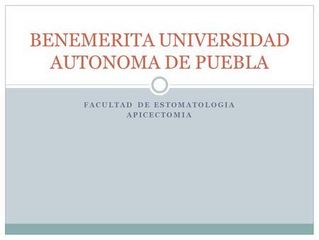BENEMERITA UNIVERSIDAD AUTONOMA DE PUEBLA