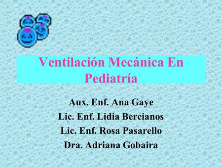 Ventilación Mecánica En Pediatría
