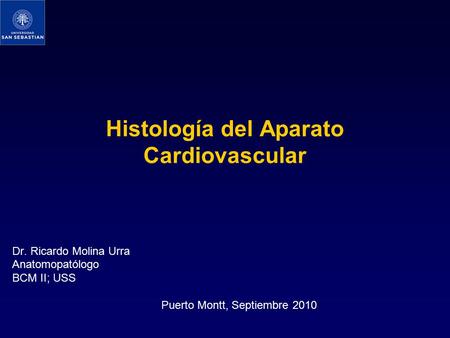 Histología del Aparato Cardiovascular