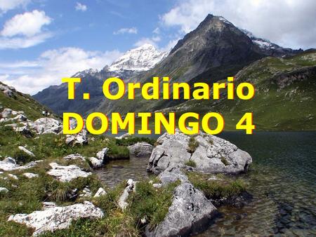 T. Ordinario DOMINGO 4.