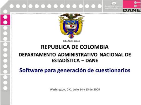 REPUBLICA DE COLOMBIA Software para generación de cuestionarios