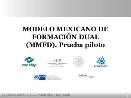 MODELO MEXICANO DE FORMACIÓN DUAL