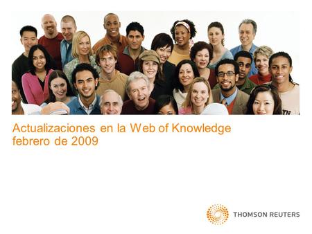 Actualizaciones en la Web of Knowledge febrero de 2009.