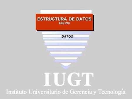 ESTRUCTURA DE DATOS ESD-243