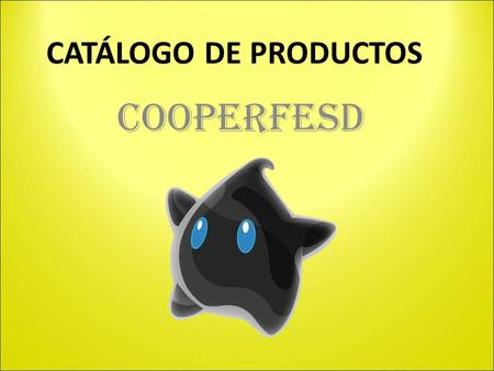 CATÁLOGO DE PRODUCTOS cooperfesd.