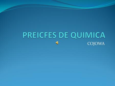 PREICFES DE QUIMICA COJOWA.