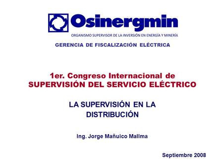 GERENCIA DE FISCALIZACIÓN ELÉCTRICA