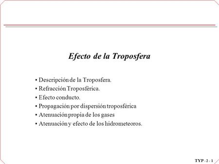 Efecto de la Troposfera