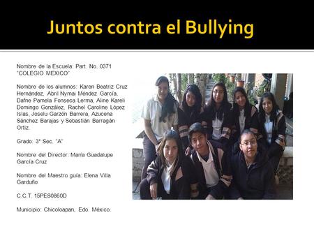 Juntos contra el Bullying