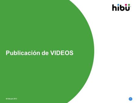 Publicación de VIDEOS © hibu plc 20121. Publicación de Video - SPA © hibu plc 20122 Paso 1: Ingresar en Útil en SPA e ingresar número de Aviso. Buscar.