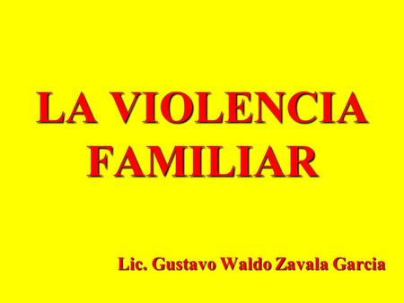 Lic. Gustavo Waldo Zavala Garcia