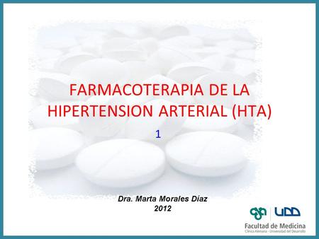 FARMACOTERAPIA DE LA HIPERTENSION ARTERIAL (HTA)