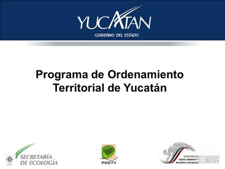 Programa de Ordenamiento Territorial de Yucatán