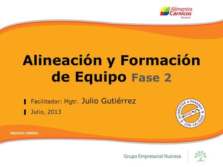 Alineación y Formación de Equipo Fase 2