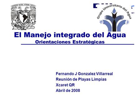 El Manejo integrado del Agua Orientaciones Estratégicas