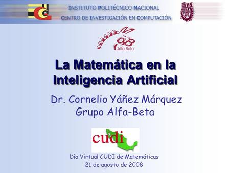 La Matemática en la Inteligencia Artificial