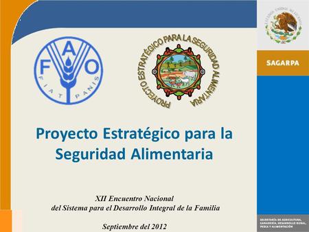 Proyecto Estratégico para la Seguridad Alimentaria