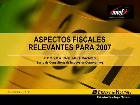 Impuesto sobre la renta (ISR)