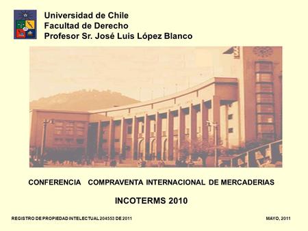 CONFERENCIA COMPRAVENTA INTERNACIONAL DE MERCADERIAS