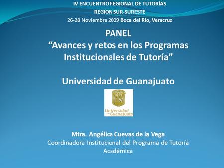 “Avances y retos en los Programas Institucionales de Tutoría”