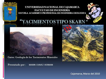 “YACIMIENTOS TIPO skarn “