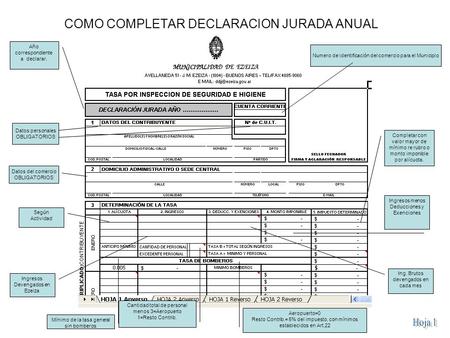 COMO COMPLETAR DECLARACION JURADA ANUAL
