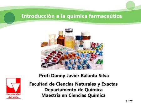 Introducción a la química farmaceútica