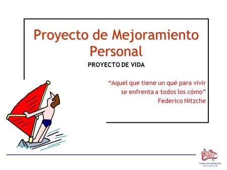 Proyecto de Mejoramiento Personal