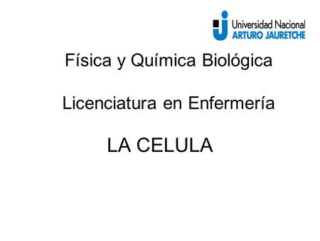 Física y Química Biológica