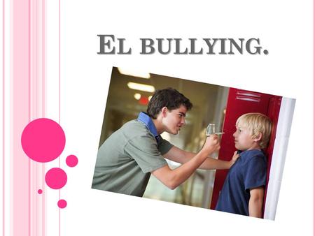 El bullying..