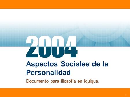 Aspectos Sociales de la Personalidad