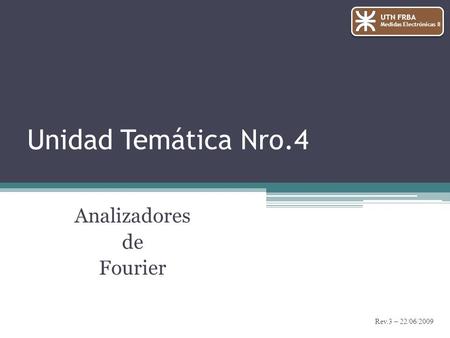 Analizadores de Fourier