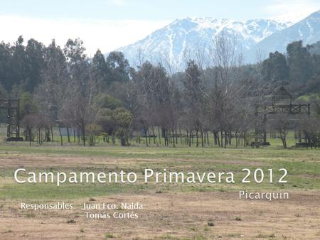 Campamento Primavera 2012 Picarquín