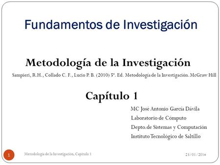 Fundamentos de Investigación