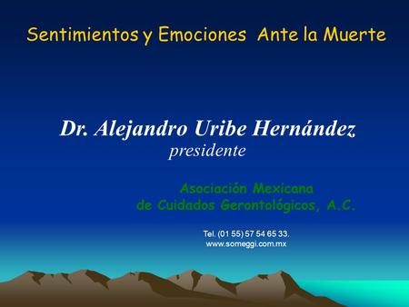 Dr. Alejandro Uribe Hernández de Cuidados Gerontológicos, A.C.