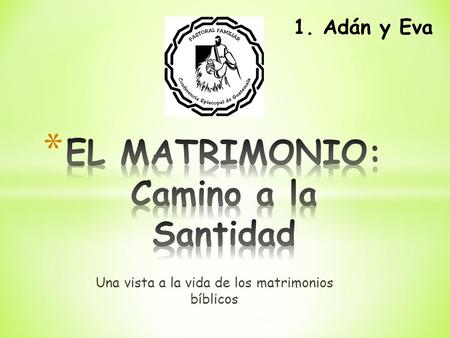 EL MATRIMONIO: Camino a la Santidad