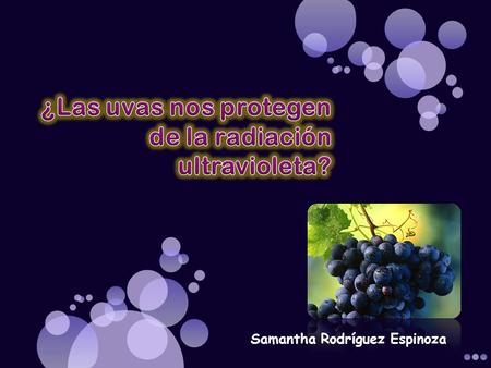 Samantha Rodríguez Espinoza. Los flavonoles que contiene esta fruta, compuestos antioxidantes, inhiben la formación de las llamadas especies reactivas.
